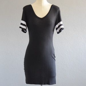 Black V Neck Dress